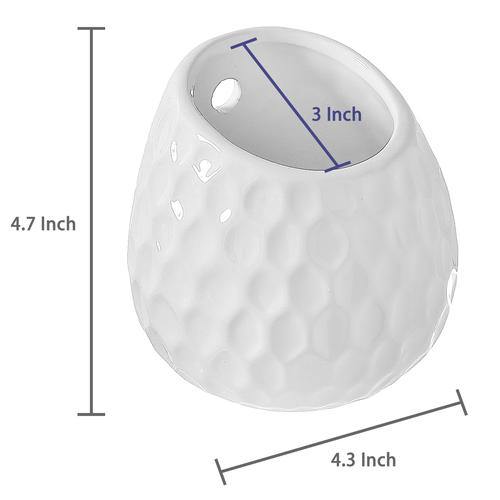 golf ball planter pot large White Ceramic Golfball Design Hanging Mini Planter, Set of 3 – MyGift