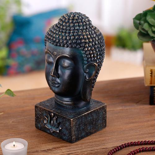 Buddha Bust with Lotus Display Base - MyGift