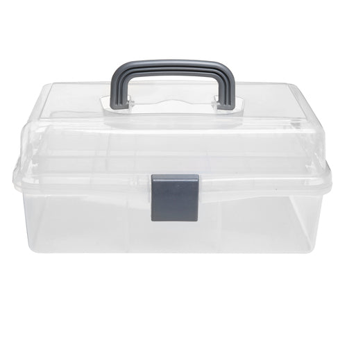 Clear and Gray Plastic Multipurpose Box-MyGift