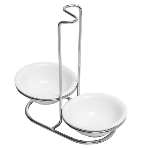 Top Rated Tower Steel Ladle Stand Works Double Time as At Attention Spoon  Rest and Tablet Holder (White)