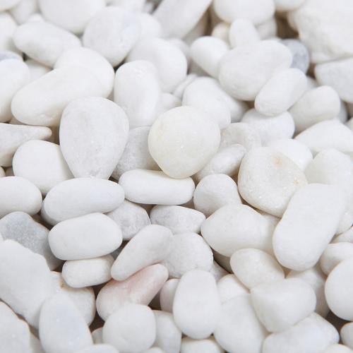 Mini White Synthetic River Pebbles, Vase Fillers, 8 lbs - MyGift