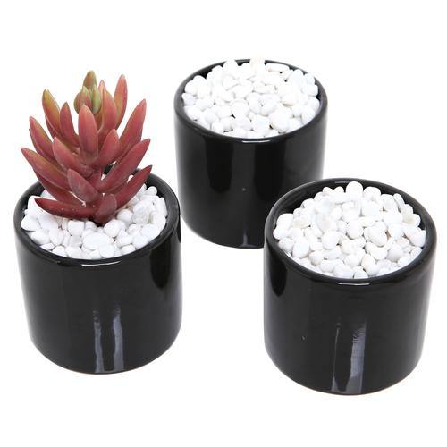 white pebbles for plant pots Mini White Synthetic River Pebbles, Vase Fillers, 8 lbs – MyGift