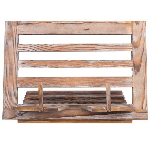 Torched Wood Cookbook & Tablet Stand - MyGift