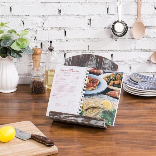Torched Wood Cookbook/Tablet Holder - MyGift