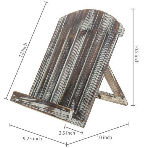 Torched Wood Cookbook/Tablet Holder - MyGift