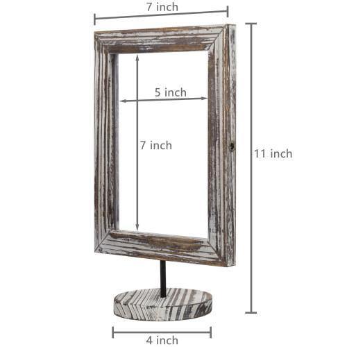 Torched Wood Double-Sided Picture Frames, Set of 2 - MyGift