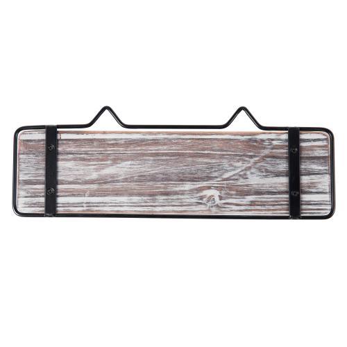 Torched Wood Key Rack