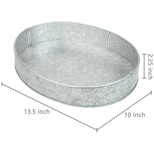 Vintage Galvanized Metal Serving Tray - MyGift