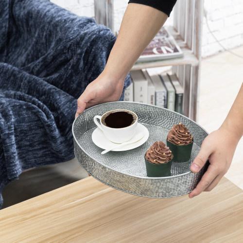 Vintage Galvanized Metal Serving Tray - MyGift