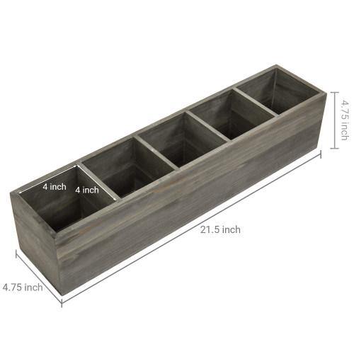 Vintage Gray Toothbrush Holder/Toiletries Organizer Rack - MyGift