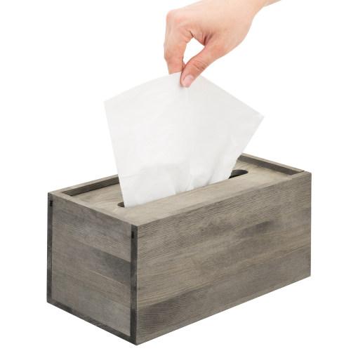 Vintage Grey Tissue Box Cover