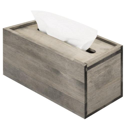 Vintage Grey Tissue Box Cover