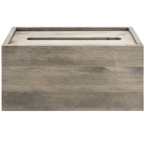 Vintage Grey Tissue Box Cover