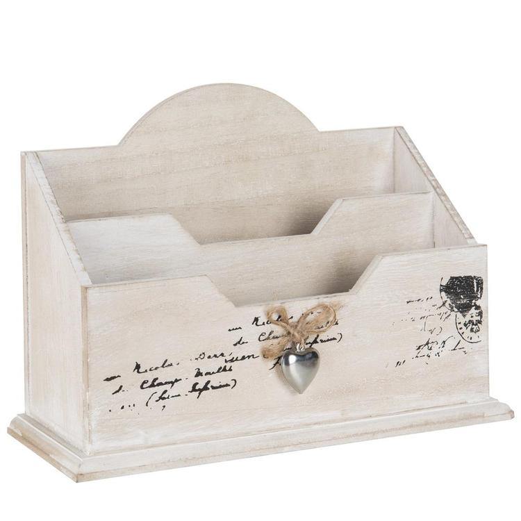 Vintage Postcard Design Wood Mail Organizer - MyGift