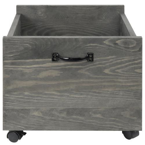 Vintage Rolling Vinyl Record Storage Crate