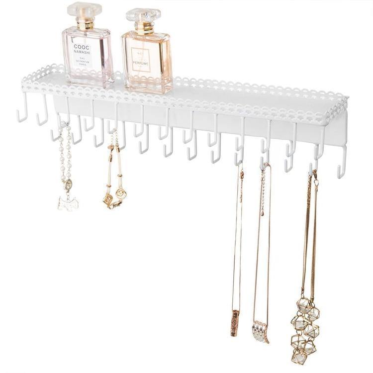 Wall-Mounted Jewelry Organizer with Display Shelf - MyGift