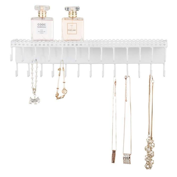 Wall-Mounted Jewelry Organizer with Display Shelf - MyGift