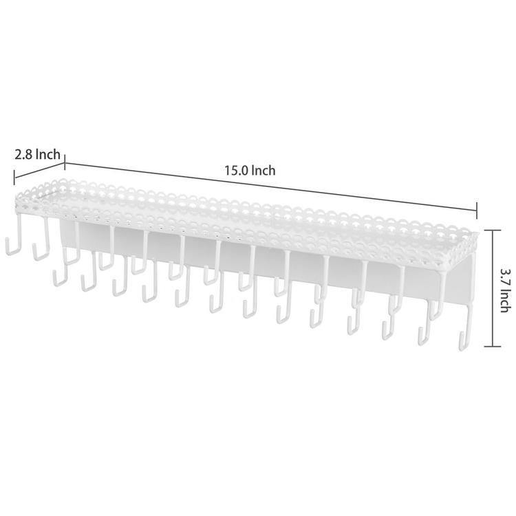 Wall-Mounted Jewelry Organizer with Display Shelf - MyGift