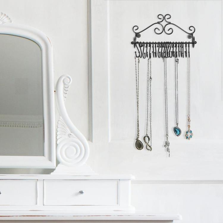Wall Mounted Metal Jewelry Storage Rack - MyGift