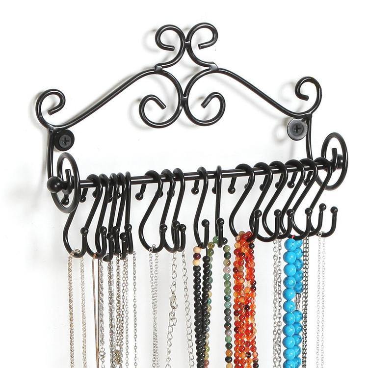 Wall Mounted Metal Jewelry Storage Rack - MyGift