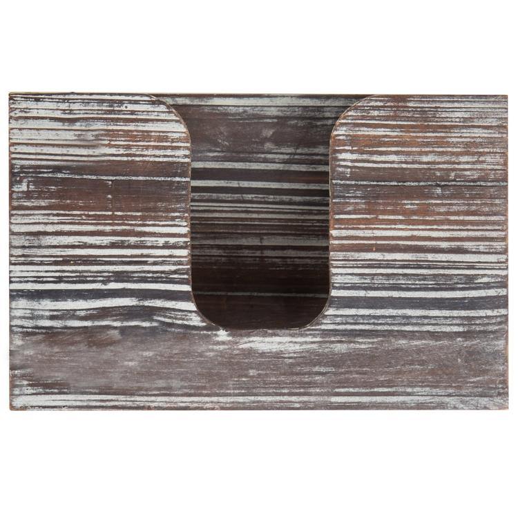 Wall-Mounted Torched Wood Paper Towel Dispenser - MyGift