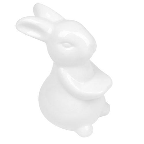 White Ceramic Bunny Serving Plate - MyGift