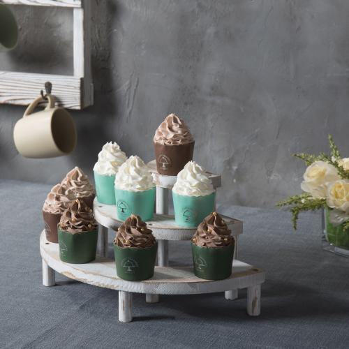 White Washed 3-Tier Retail Display Risers – MyGift