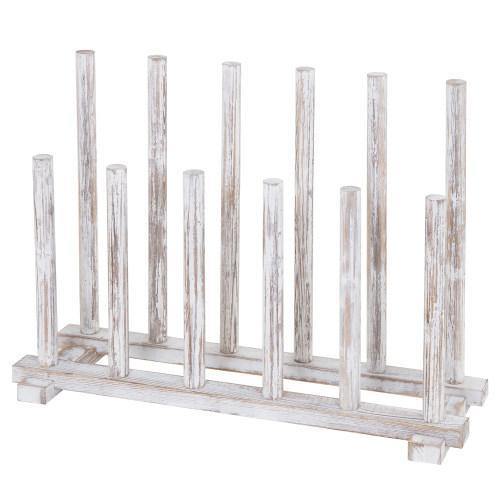 Whitewashed Wood Inverted Boot Storage Rack - MyGift