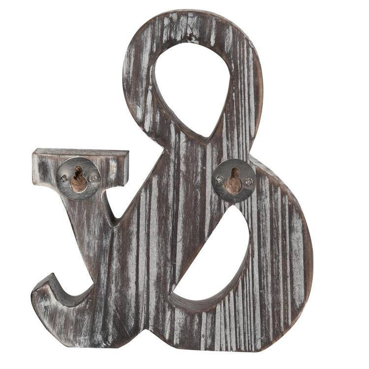 Wood Ampersand Wall Decor / Freestanding Monogram - MyGift