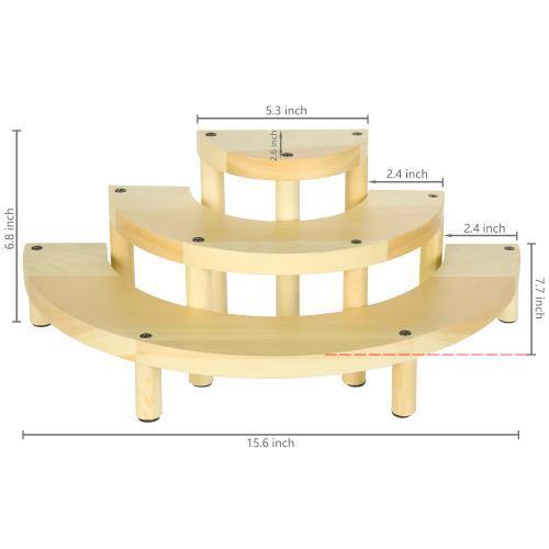 Wood Semicircle Cupcake Display Stand - MyGift