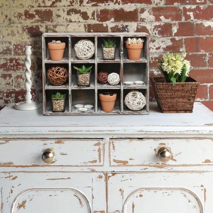 12 Compartment Freestanding / Wall Mounted Dark Brown Wood Shadow Box Shelves - MyGift Enterprise LLC